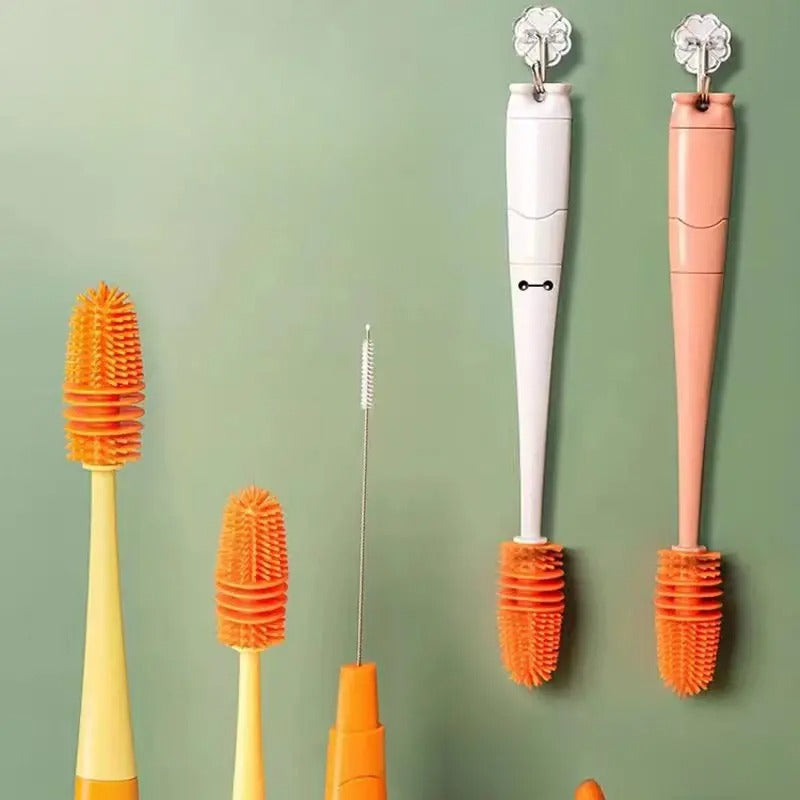 Four-in-One Food-Grade Silicone Cup Brush for Cleaning