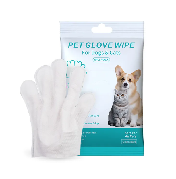 Pet Cleaning Gloves & Wipes