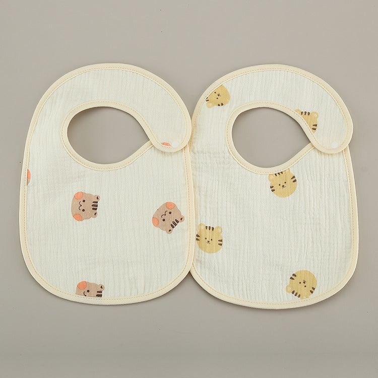 Thin Kids' Bib - Pure Cotton Waterproof Gauze Towel