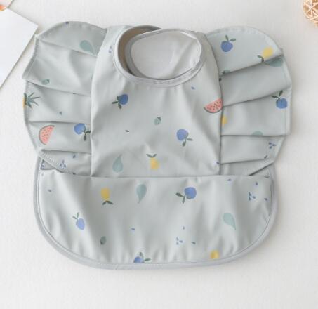 Baby Meal Pocket Waterproof Bib with Angel Wing Design