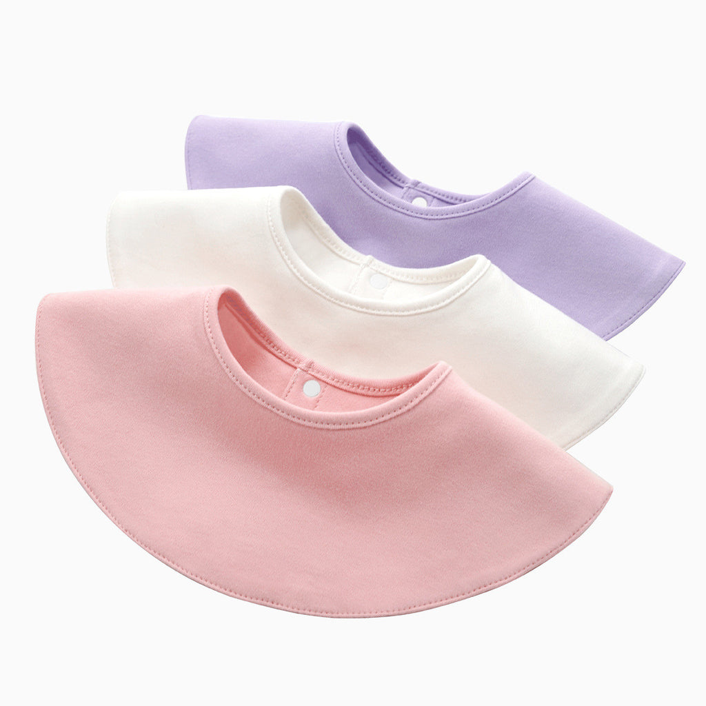 Absorbent Cotton Bib with Rice Pocket for Newborns