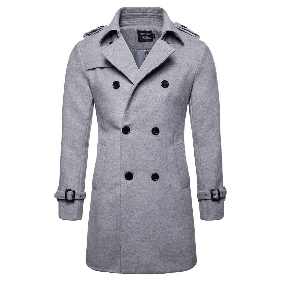 Men's Long Wool Blend Coat - Plus Size Overcoat