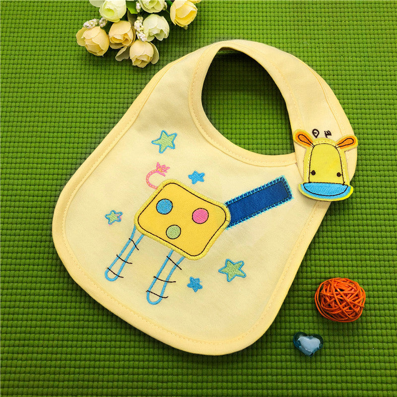Three-Layer Waterproof Saliva Towel Bib for Babies