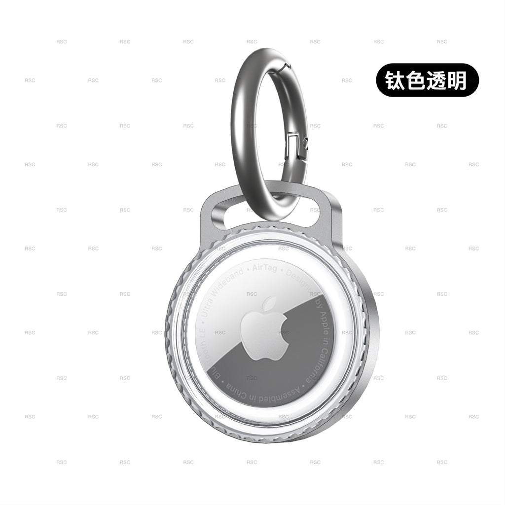 AirTag Metal Protective Case with Keychain and Waterproof