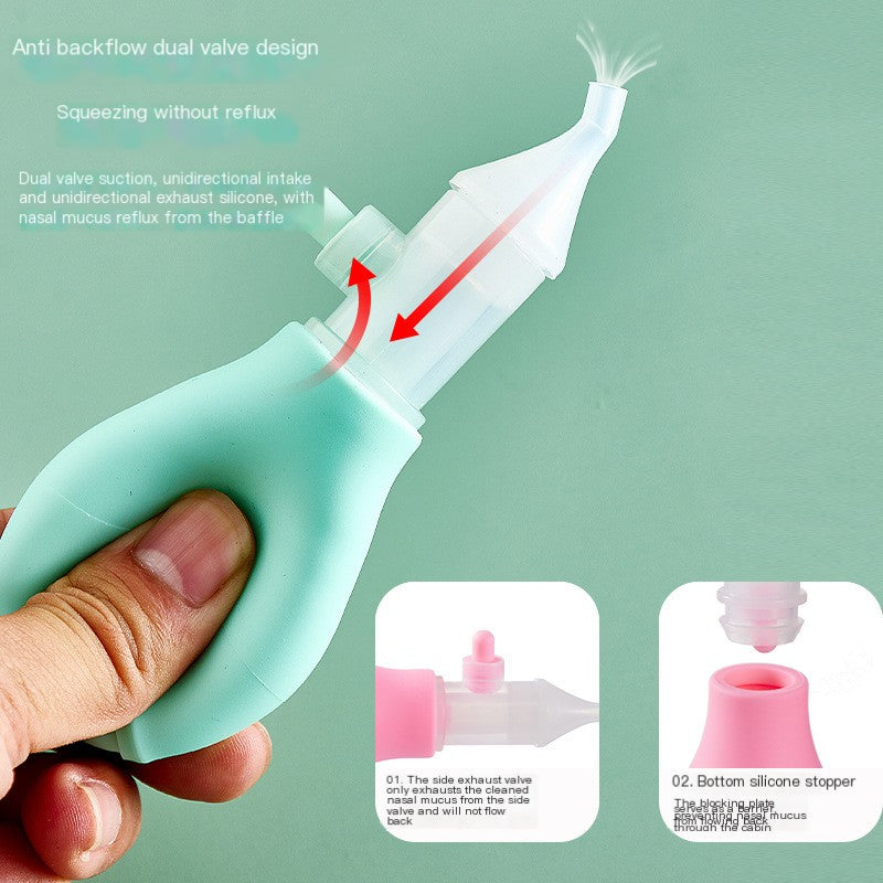 Nasal Aspirator for Infants 0-3 Months, Anti-Reflux Design