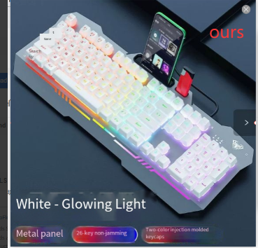 Ergonomic Mechanical Keyboard with RGB Backlight
