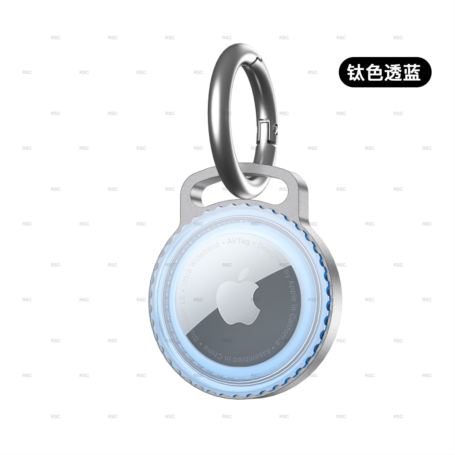 AirTag Metal Protective Case with Keychain and Waterproof