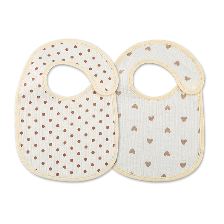 Thin Kids' Bib - Pure Cotton Waterproof Gauze Towel