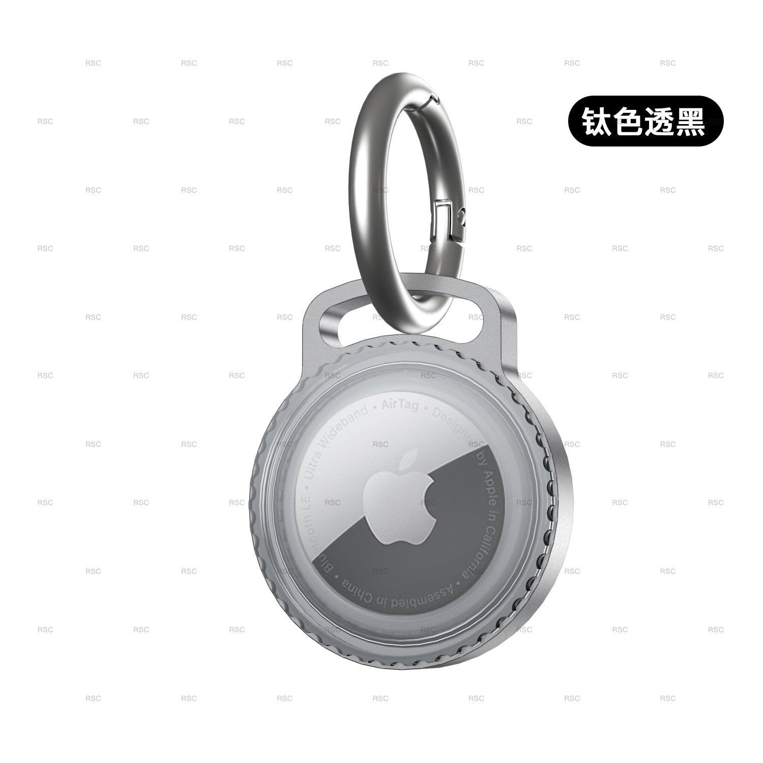 AirTag Metal Protective Case with Keychain and Waterproof