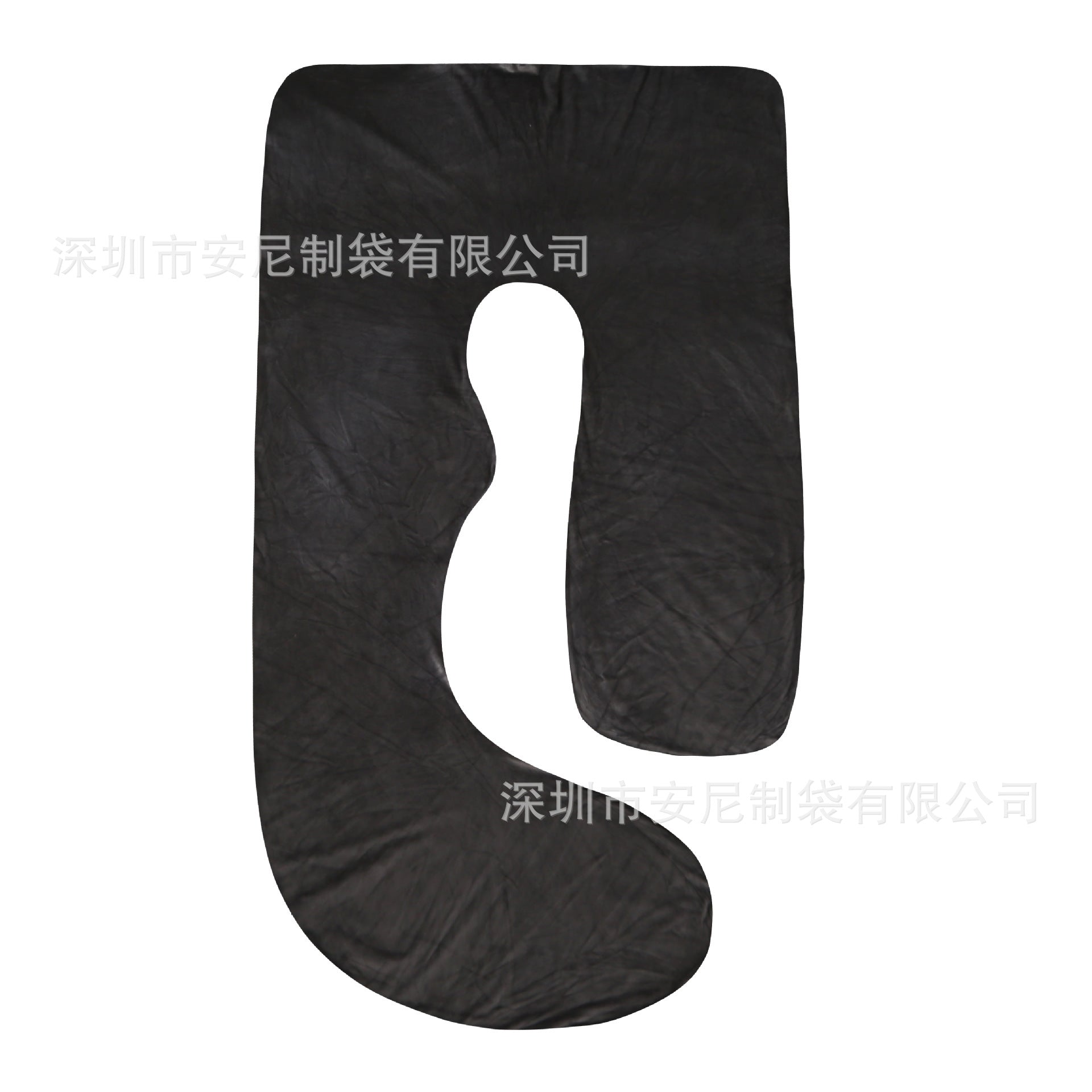 J-Shaped Pregnancy Pillow with Crystal Velvet Cover