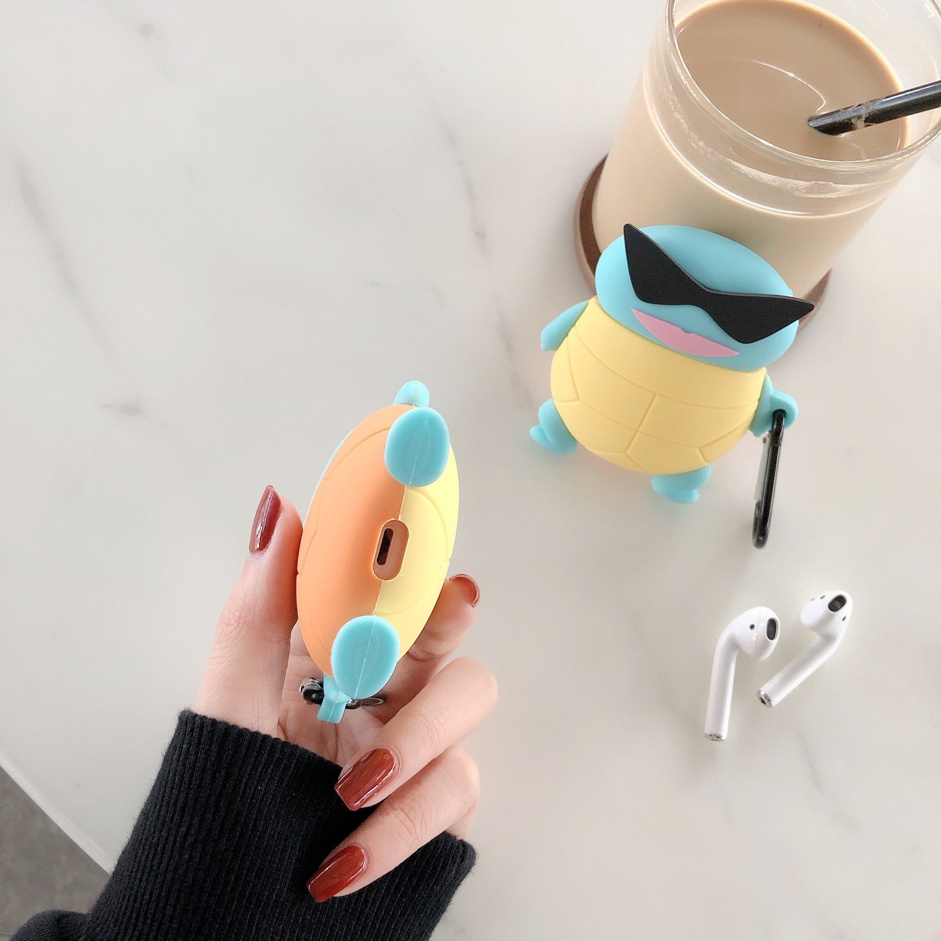 Cartoon Squirtle AirPods Silicone Case for Protection